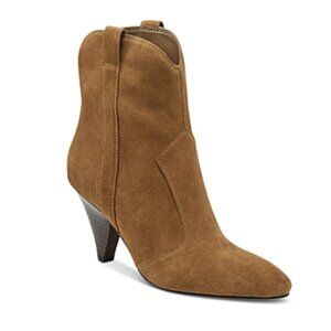 Marc Fisher Ltd Women's Carissa Cone Heel Pointy Toe Dress Booties, 7M